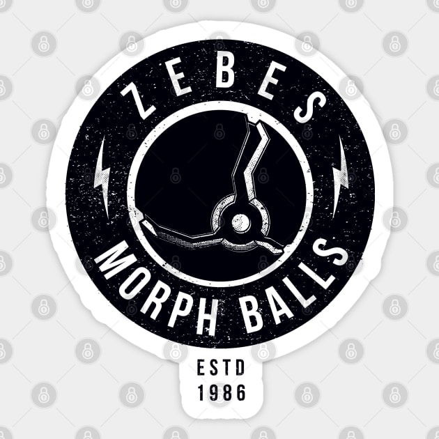 Zebes Morph Balls Sticker by Spybooth